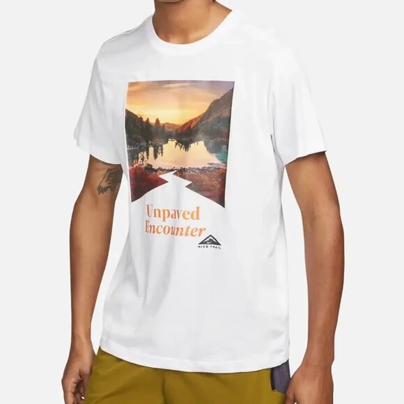 Brand New Nike Trail Running T-Shirt Jogging Training FD0120-100 Men's SZ L - Picture 1 of 5